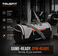 Premium Gym Duffle Bag | Spacious Travel & Workout Bag with Shoe Compartment & Adjustable Straps |